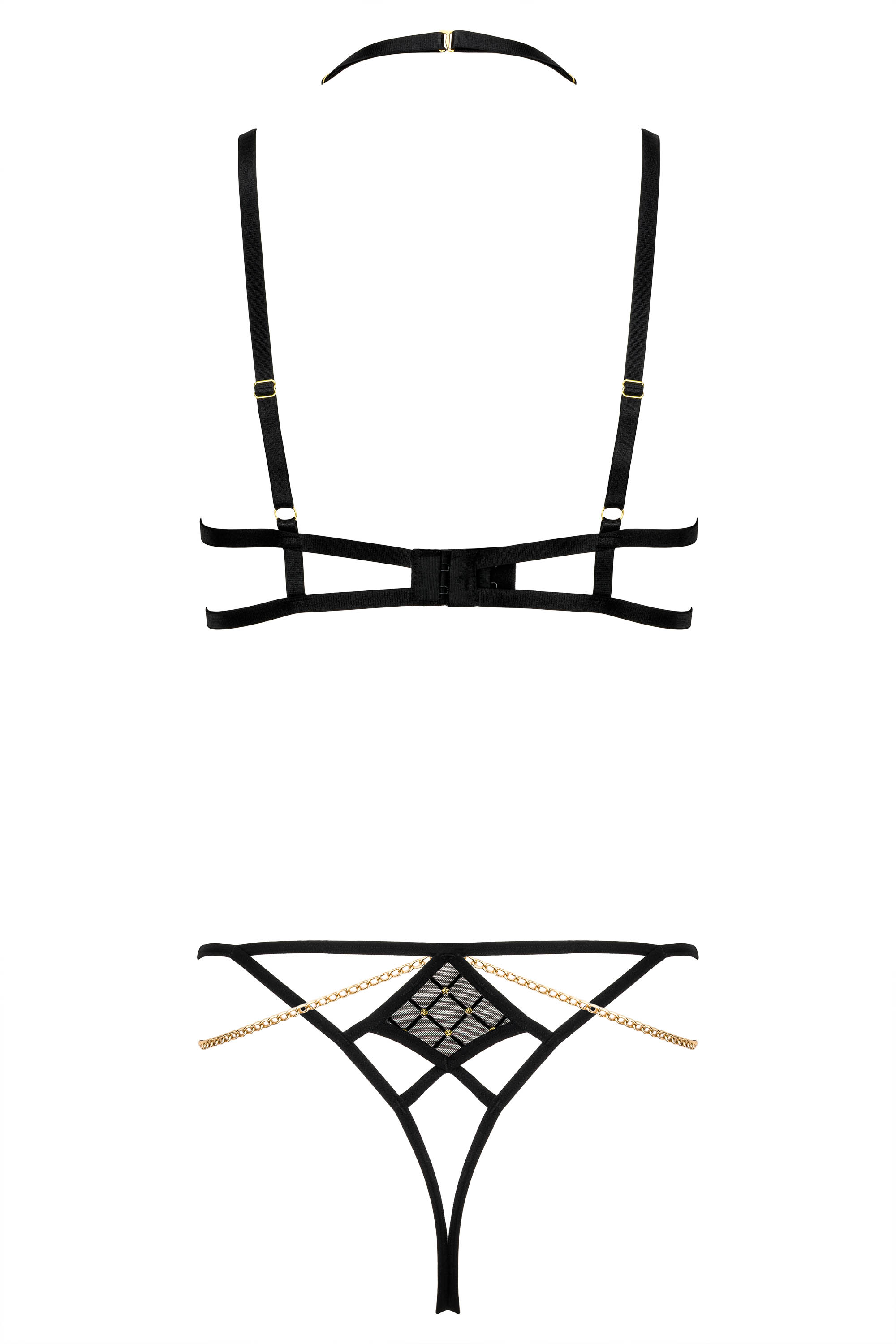 KOTEK 2er-Set TP 101 schwarz-gold L/XL