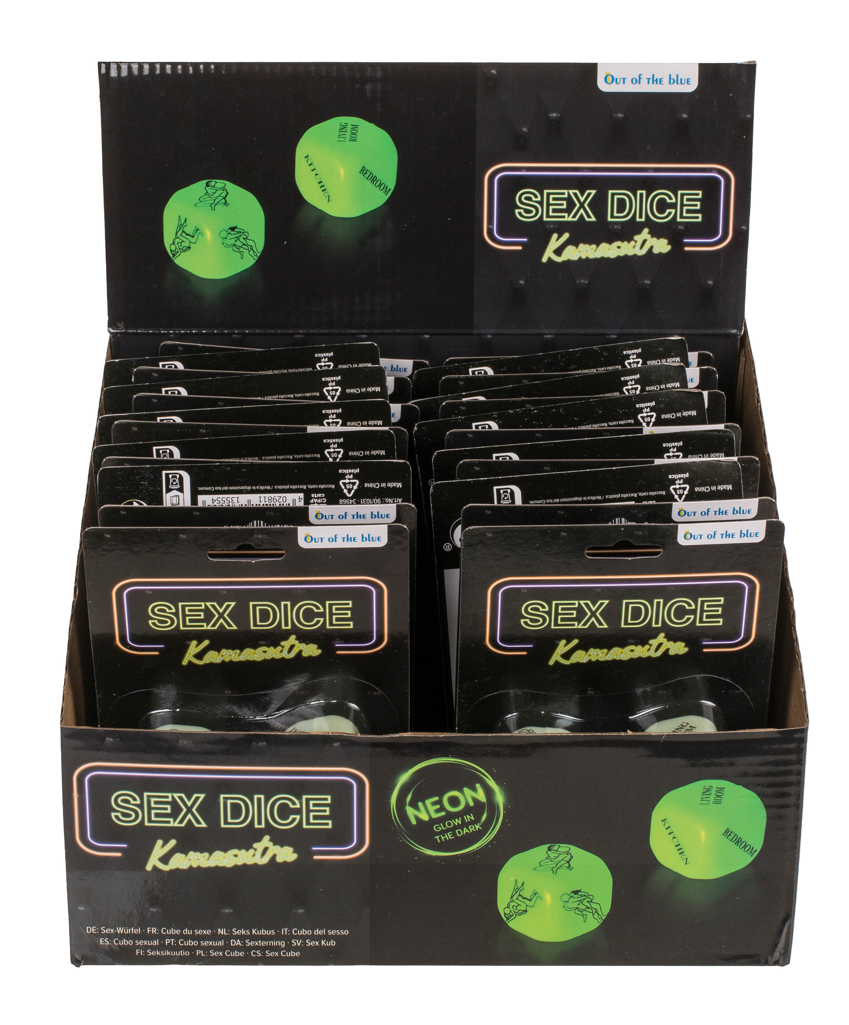 Liebes-Würfel Kamasutra GLOW-IN-THE-DARK