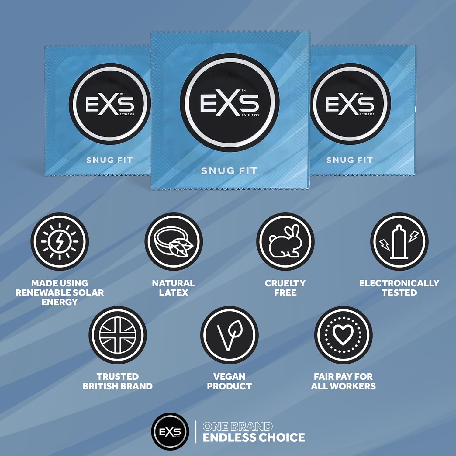 EXS Snug Fit 49mm condoms (100pcs)