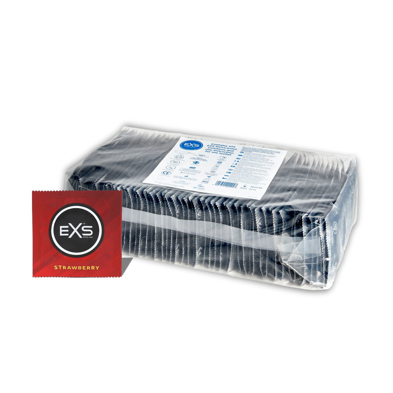 EXS Strawberry Flavoured condoms (100pcs)
