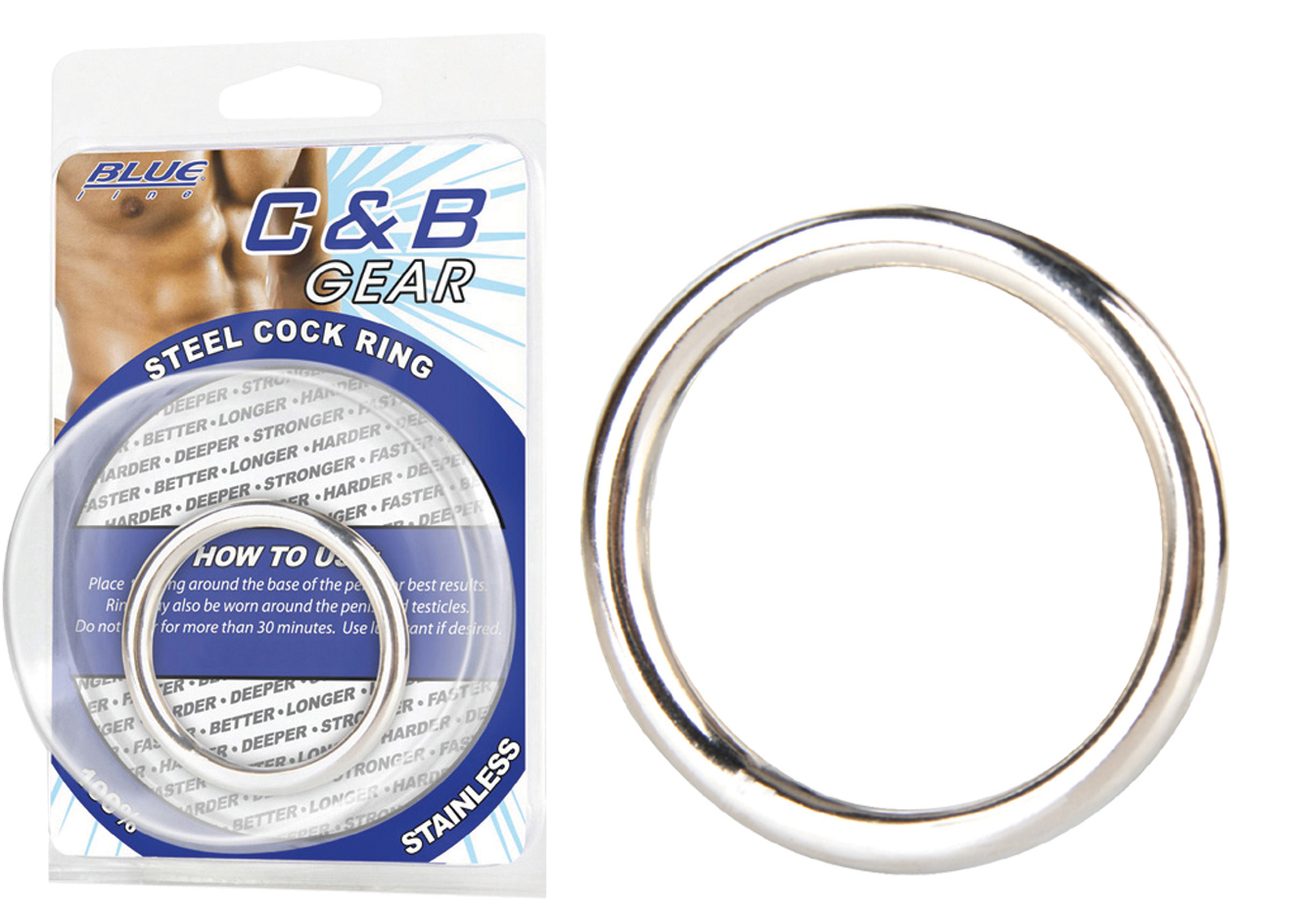 *BLUE LINE C&B GEAR 1,5" Steel Cock Ring