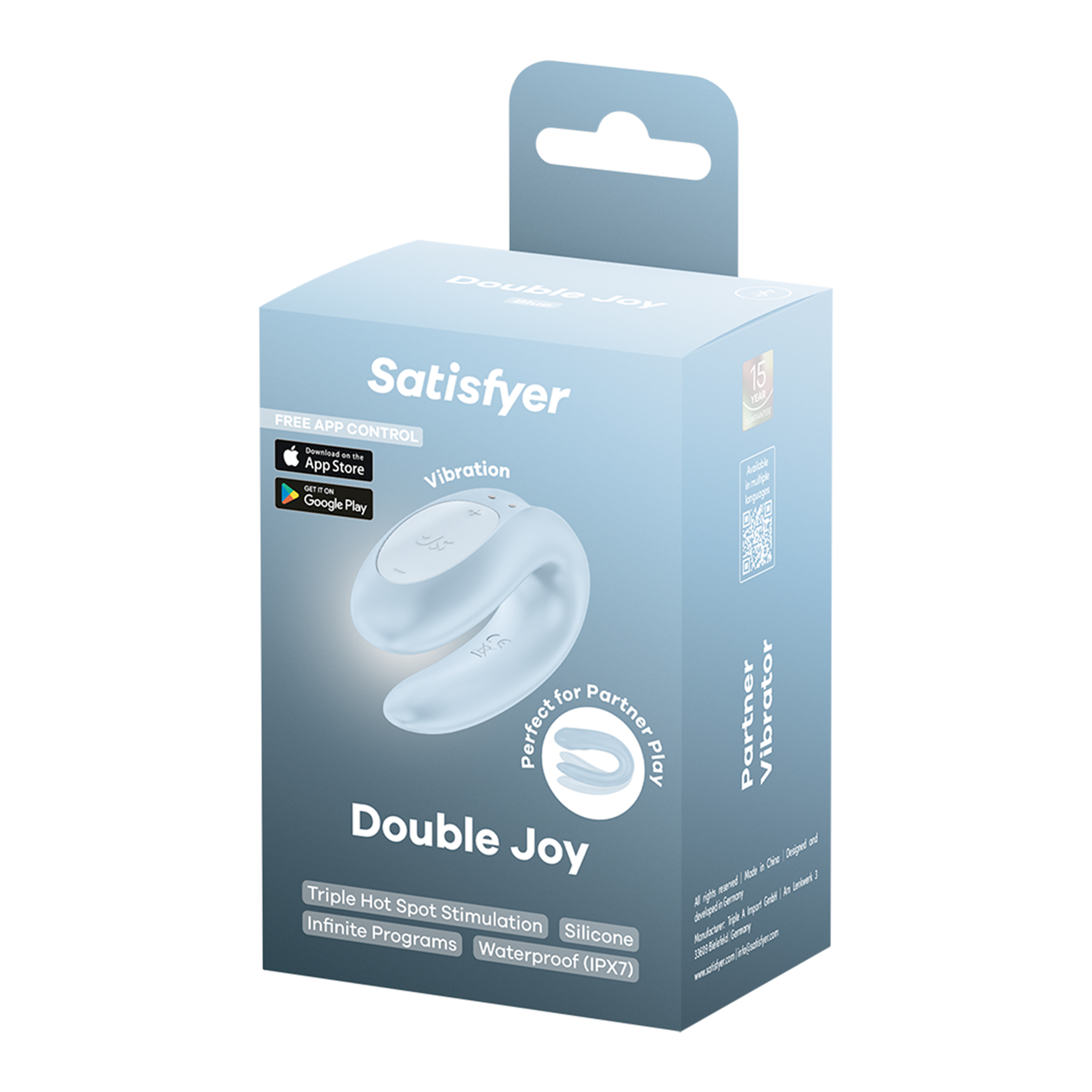 SATISFYER Double Joy blau