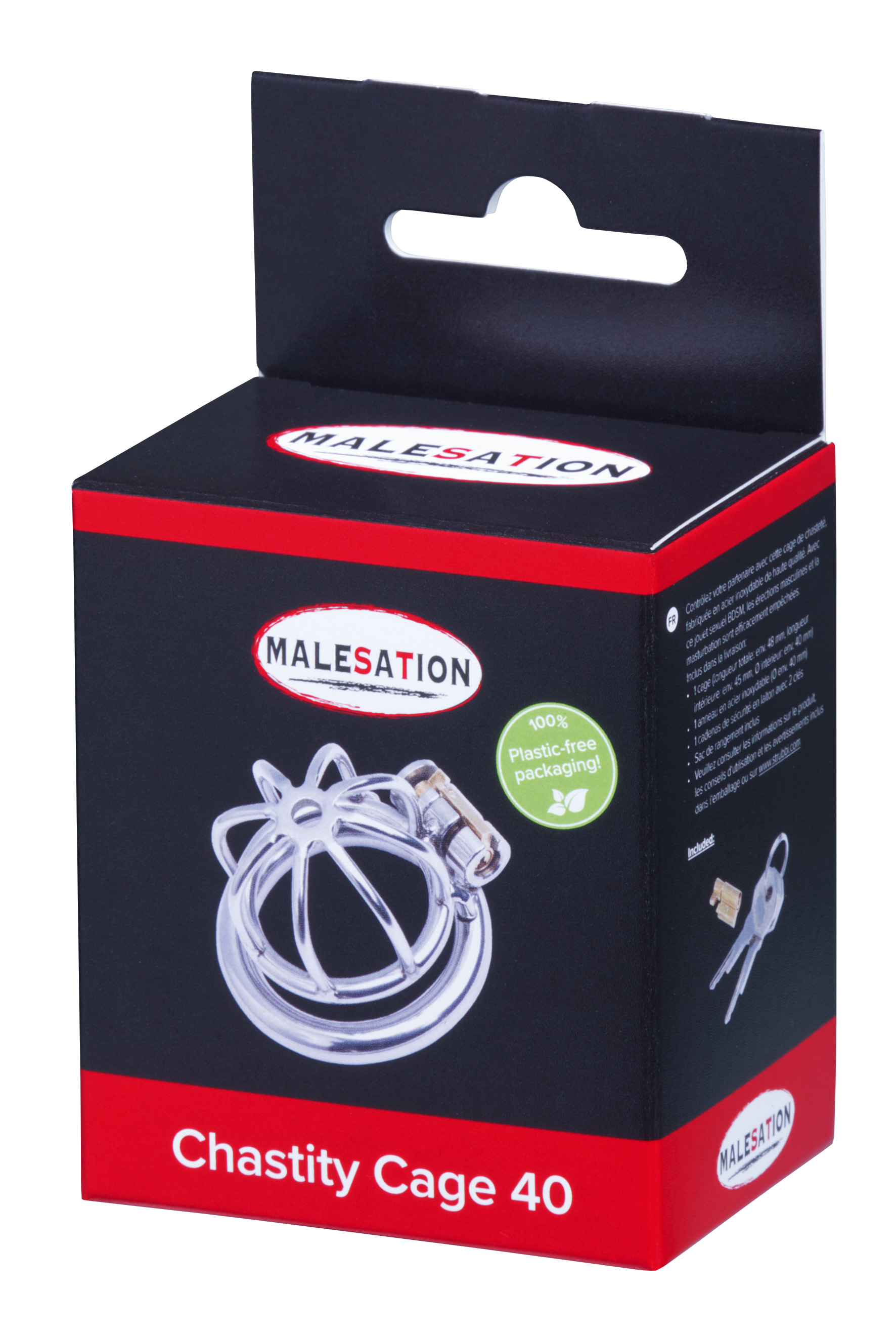 MALESATION Chastity Cage 40