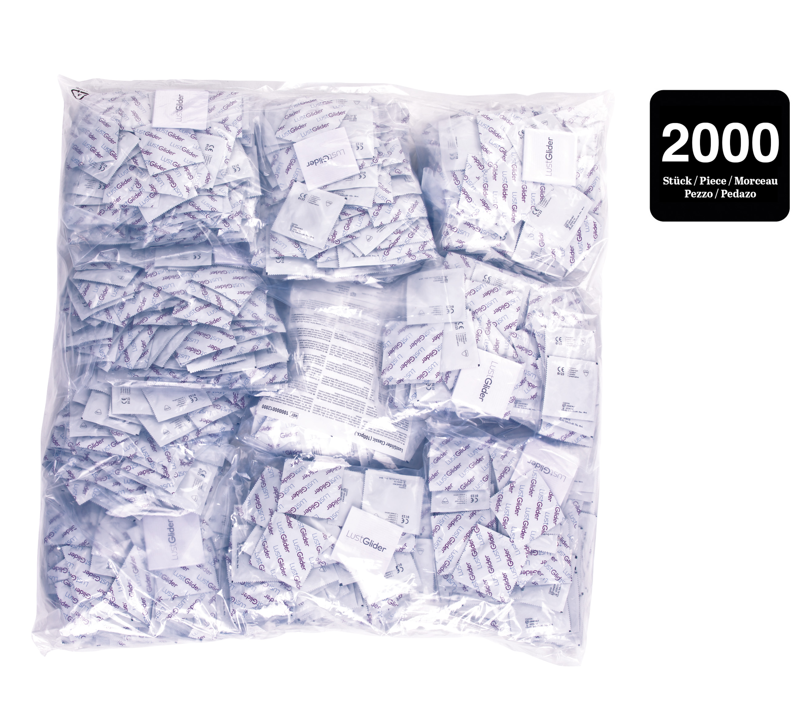 LustGlider Kondome Classic transparent 2000 Stk.