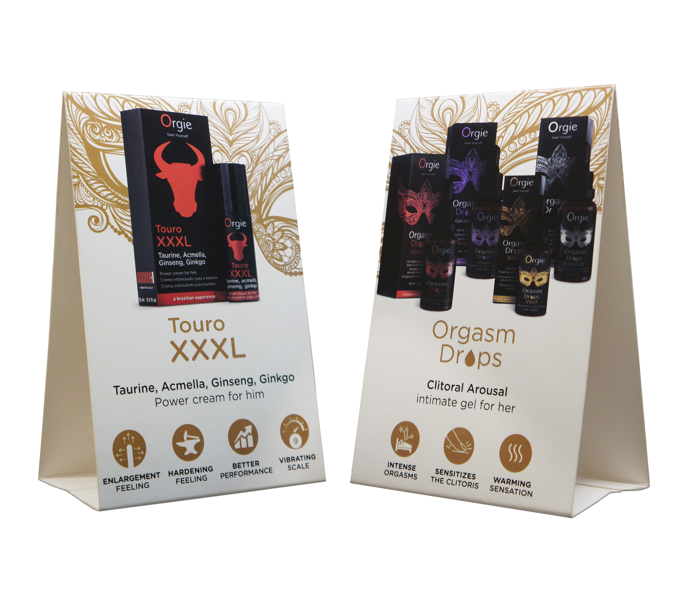 ORGIE Orgasm Drops-Touro XXXL/Counter Display
