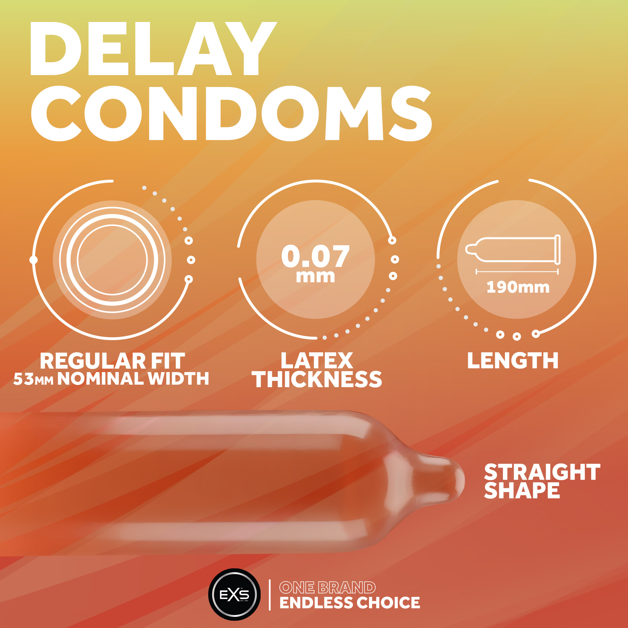EXS Delay Endurance condoms (144pcs)