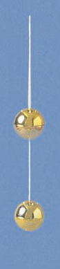 *Liebeskugeln Plastik, gold
