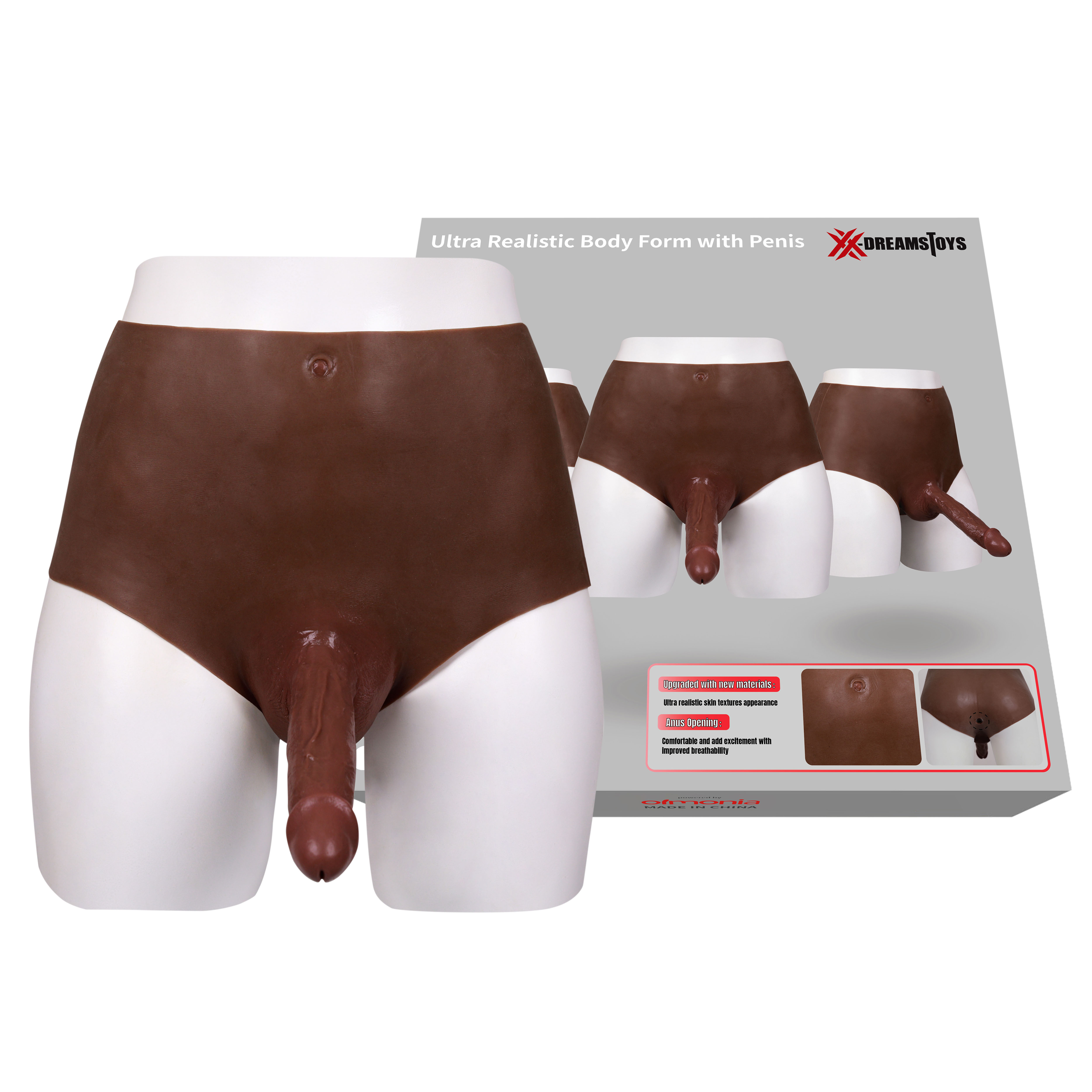 XX-DREAMSTOYS Ultra Realistic Penis Form black Size S*