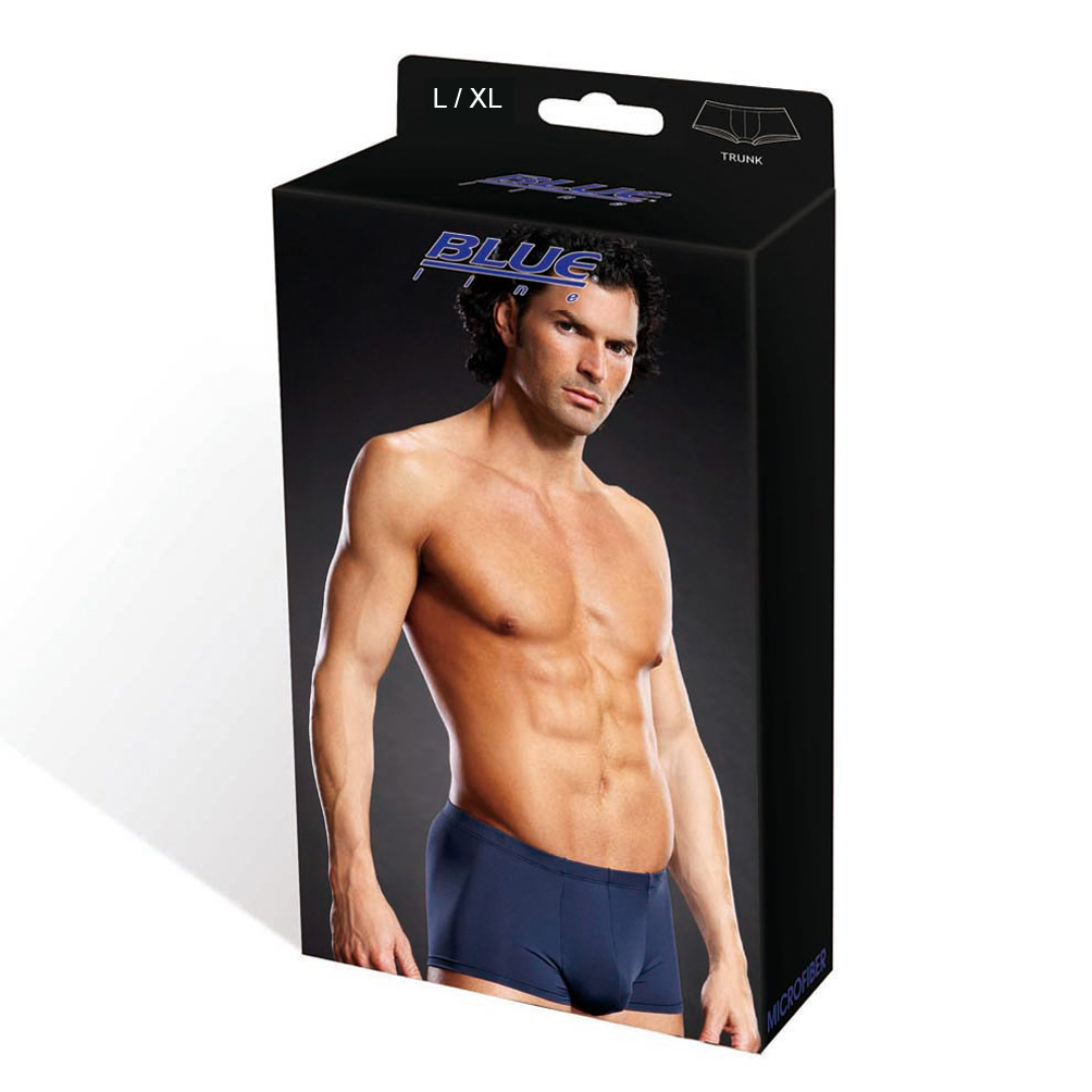 *BLUE LINE Microfiber Pinstripe Trunk blau L/ XL