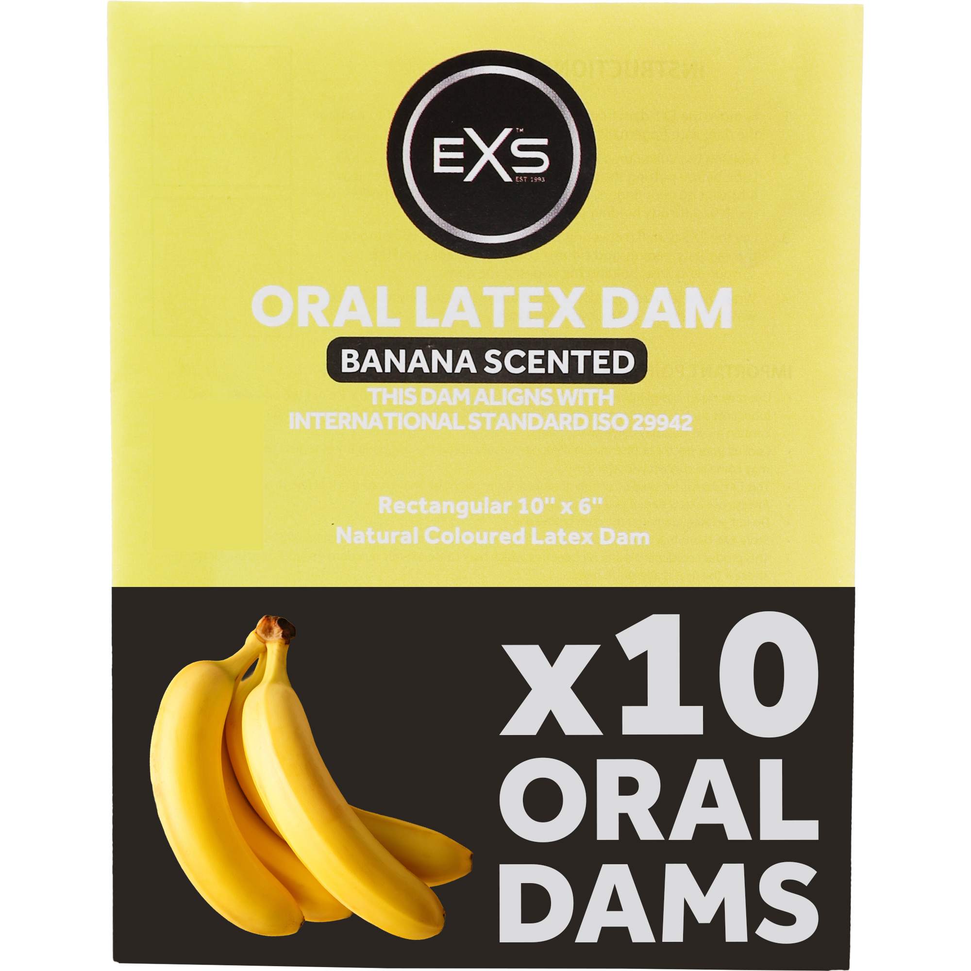 EXS Oral Dams Banana Flavoured (10pcs)