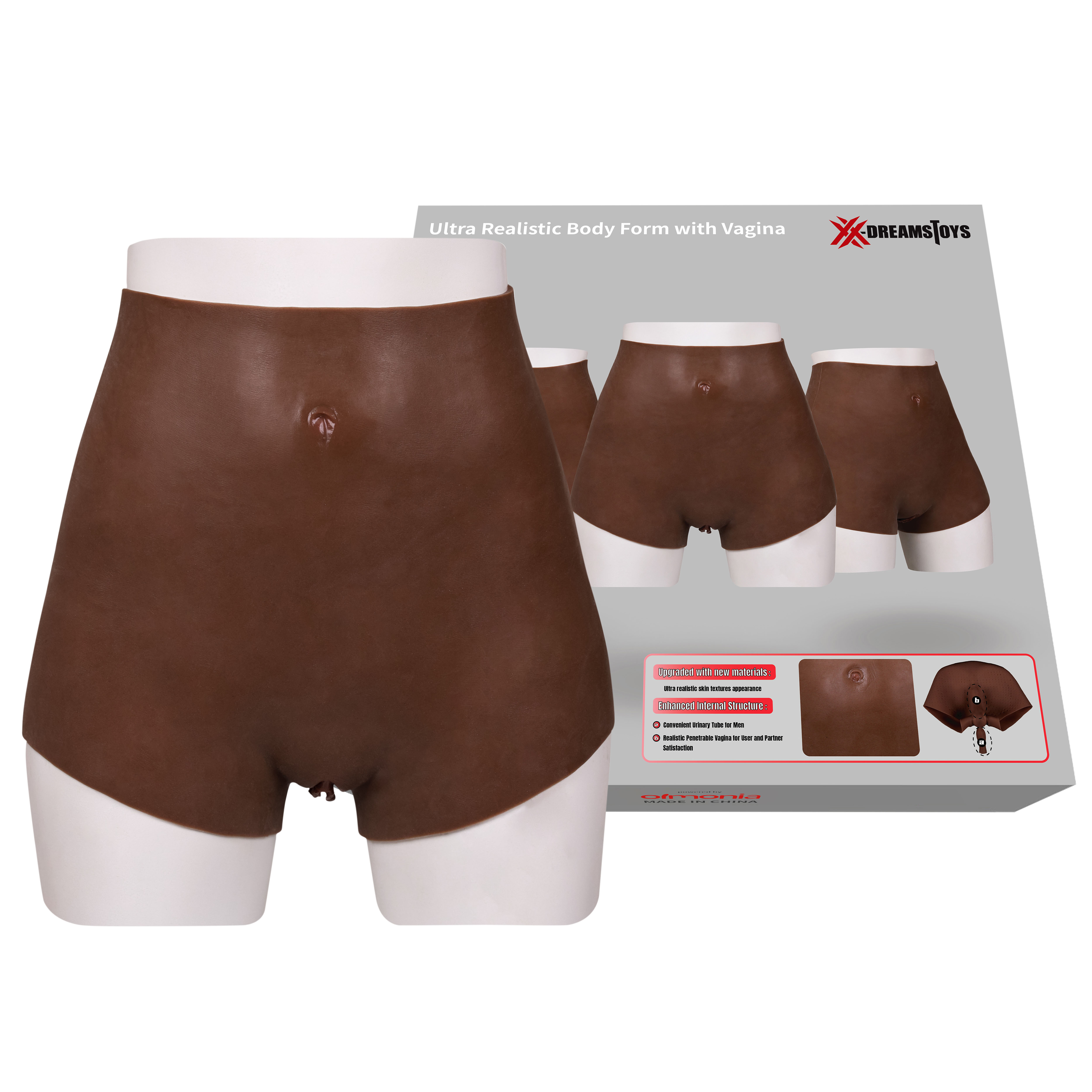 XX-DREAMSTOYS Ultra Realistic Vagina Form black Size S*