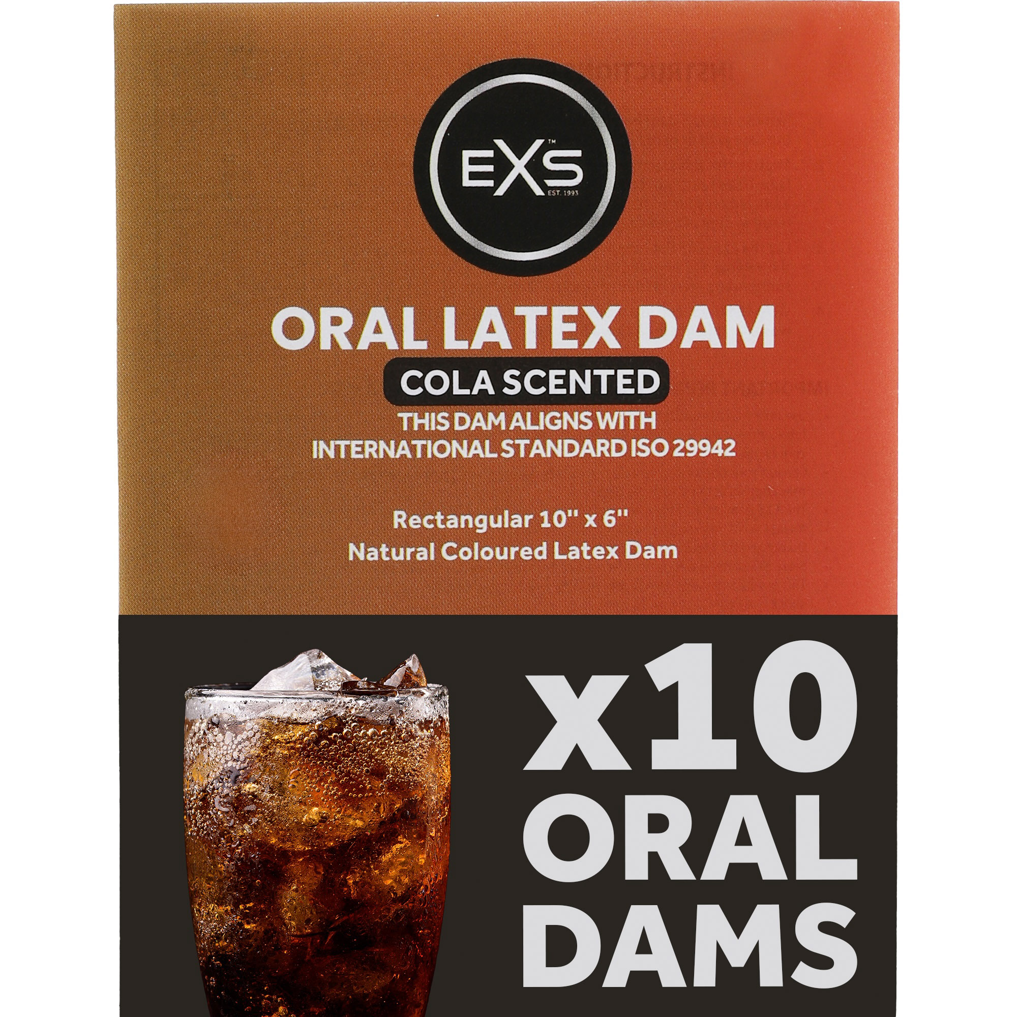 EXS Oral Dams Cola Flavoured (10pcs)