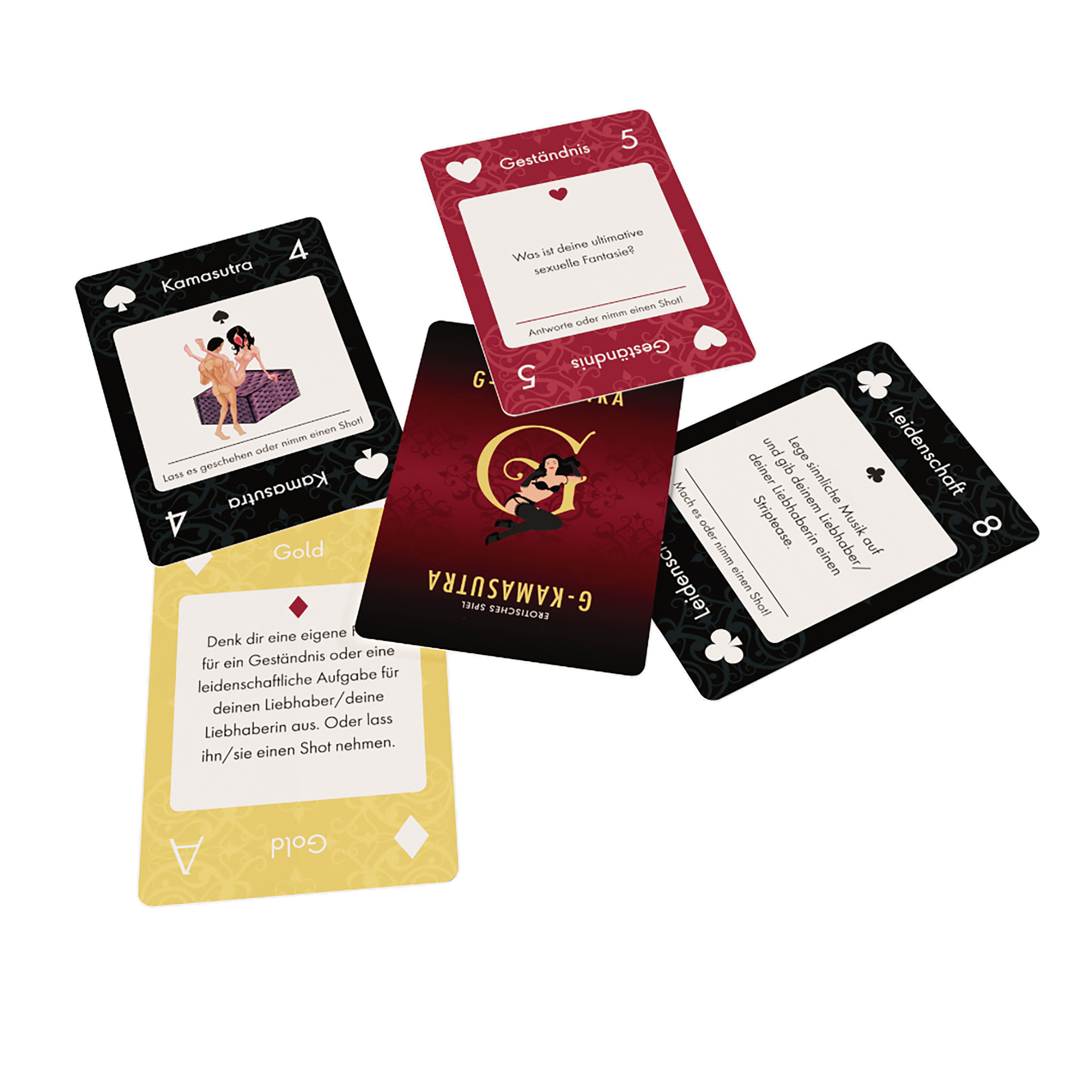 Spielkarten "G-Kamasutra - 52 Shades aus Gold" (57 Karten)