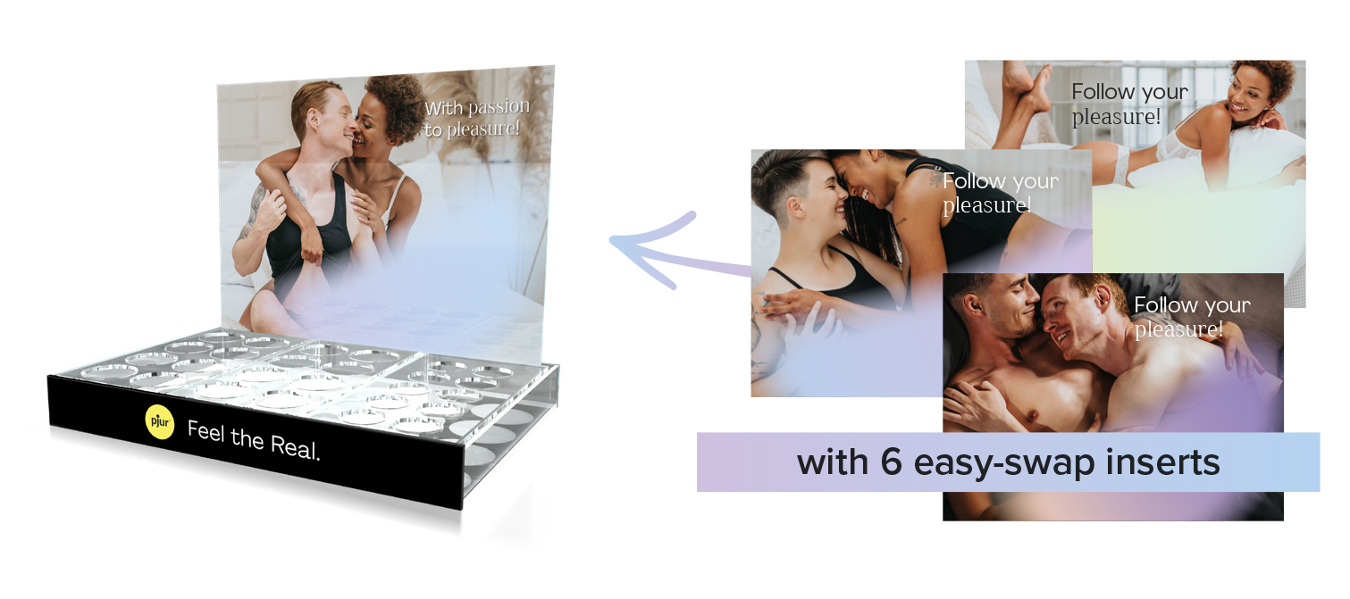 pjur Counterdisplay (Acrylic Display) black