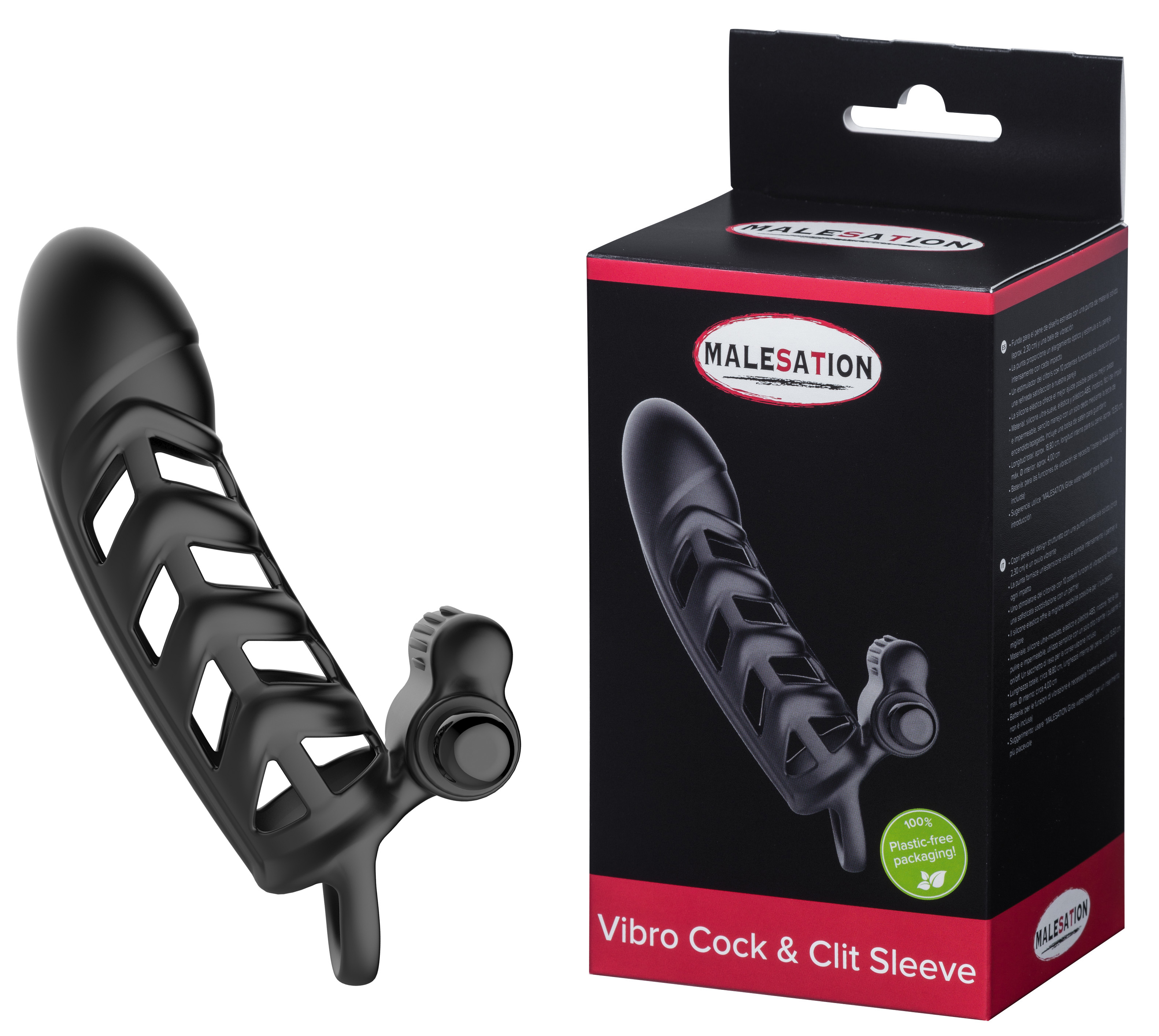 *MALESATION Vibro Cock & Clit Sleeve