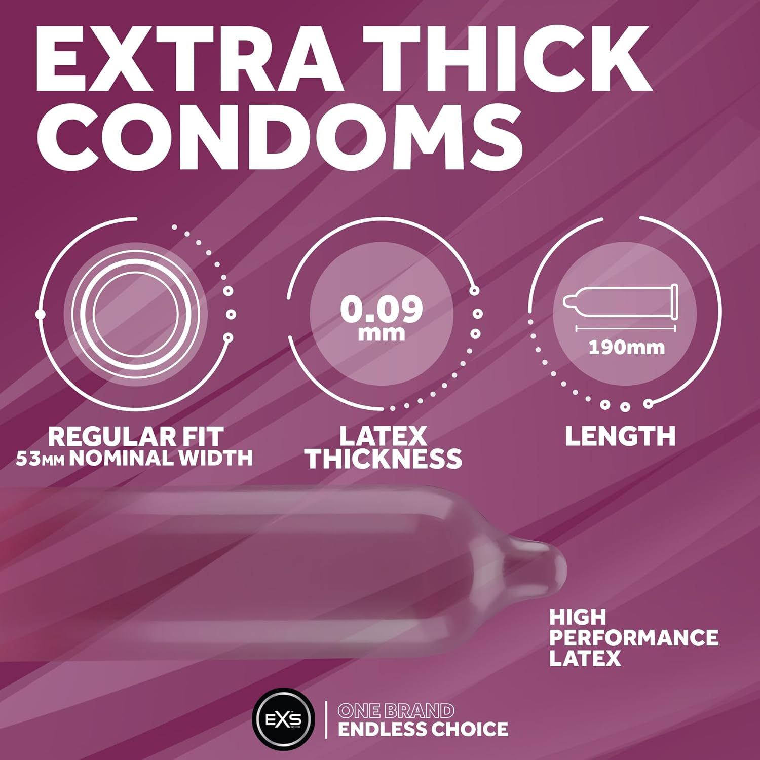 EXS Extra Thick condoms (12pcs)