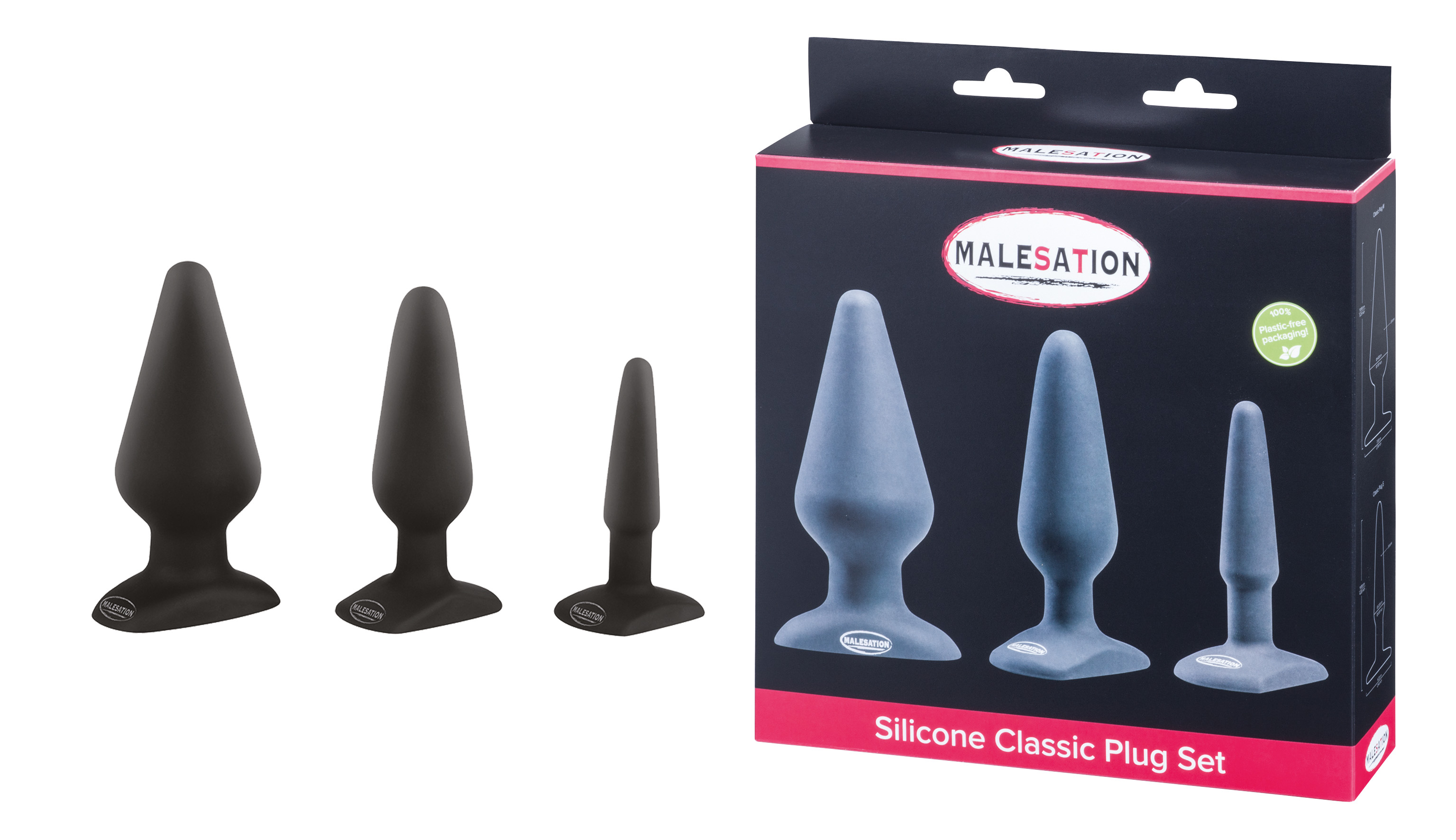 *MALESATION Silicone Classic Plug Set