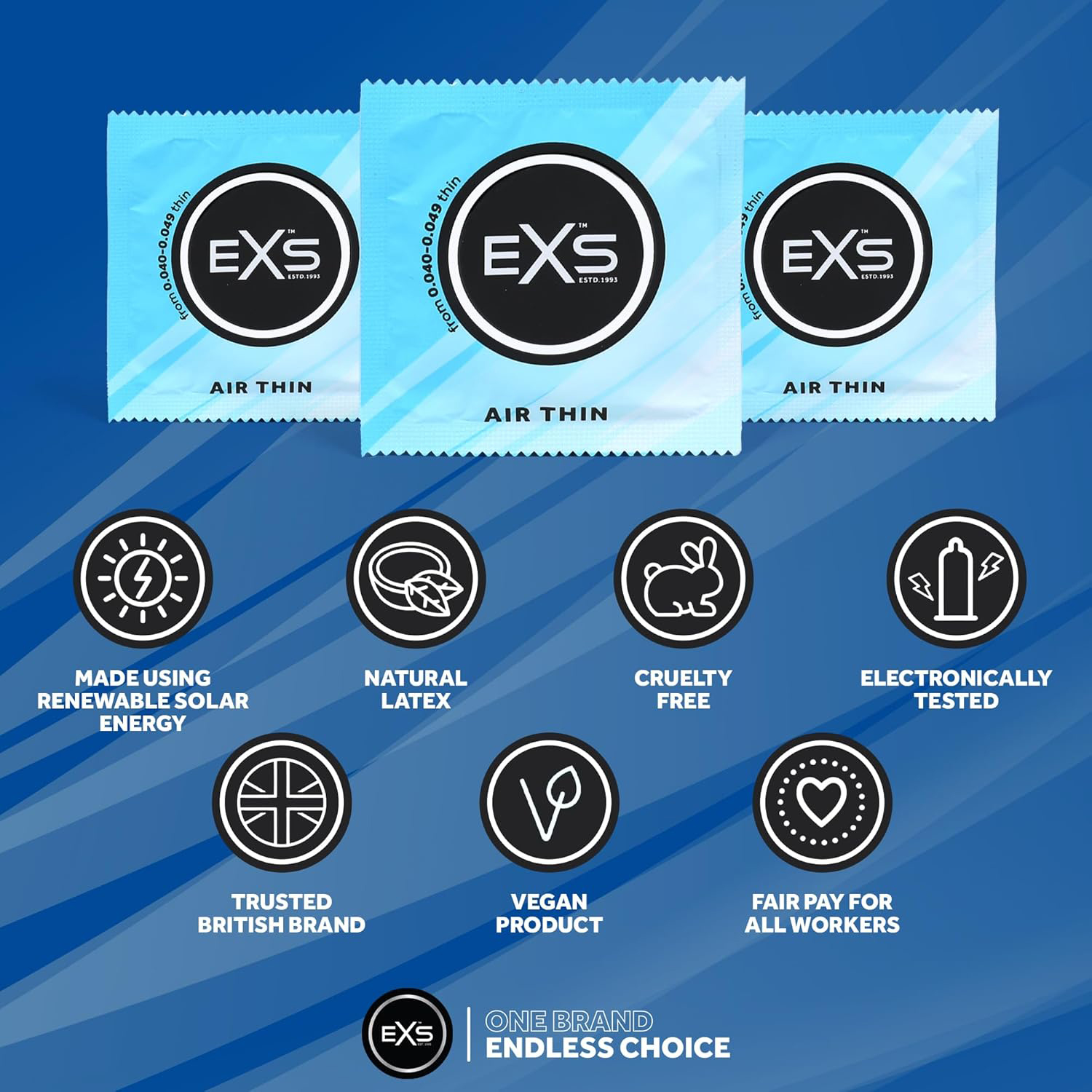 EXS Air Thin 0.04 condoms (100pcs)
