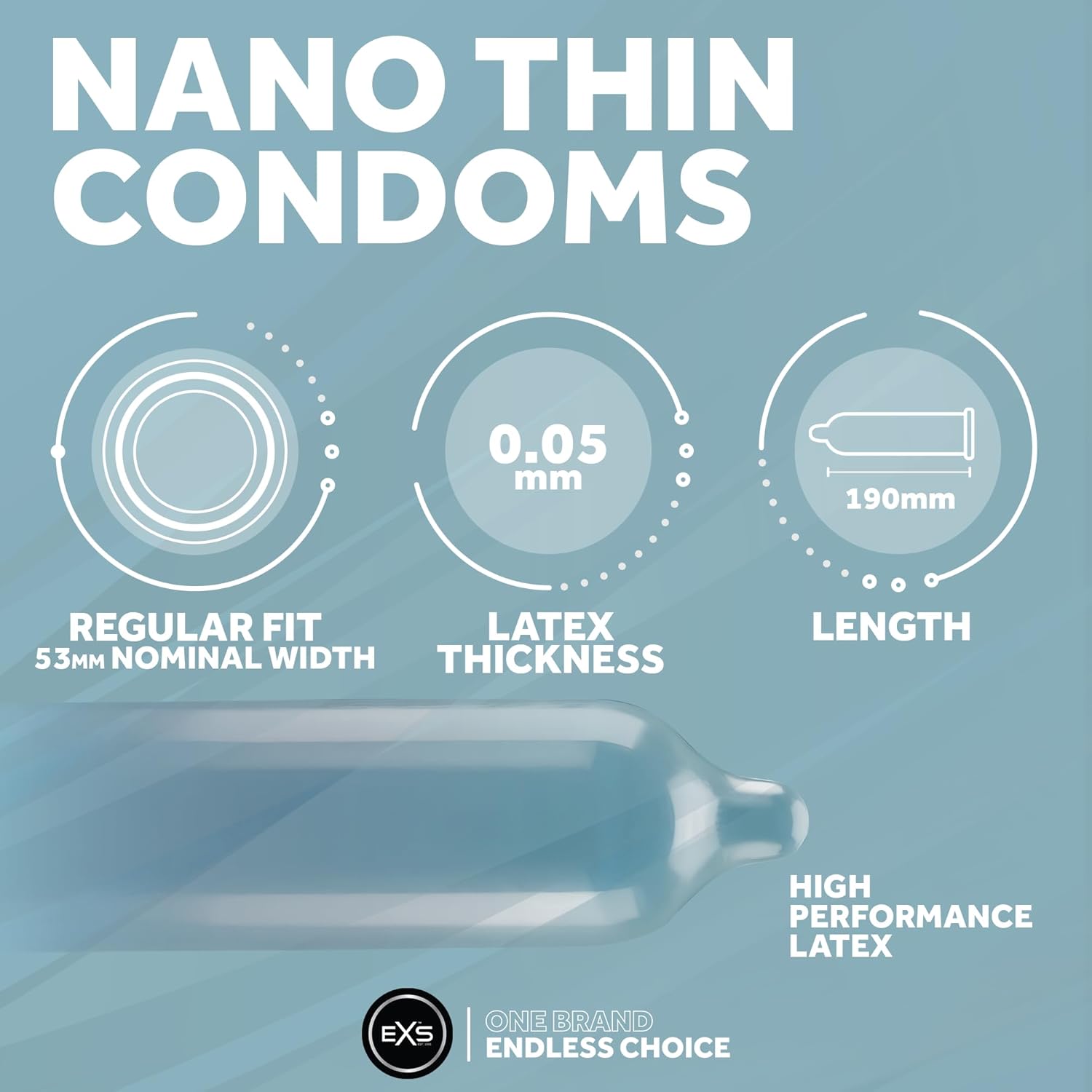 EXS Nano Thin 0.05 condoms (100pcs)