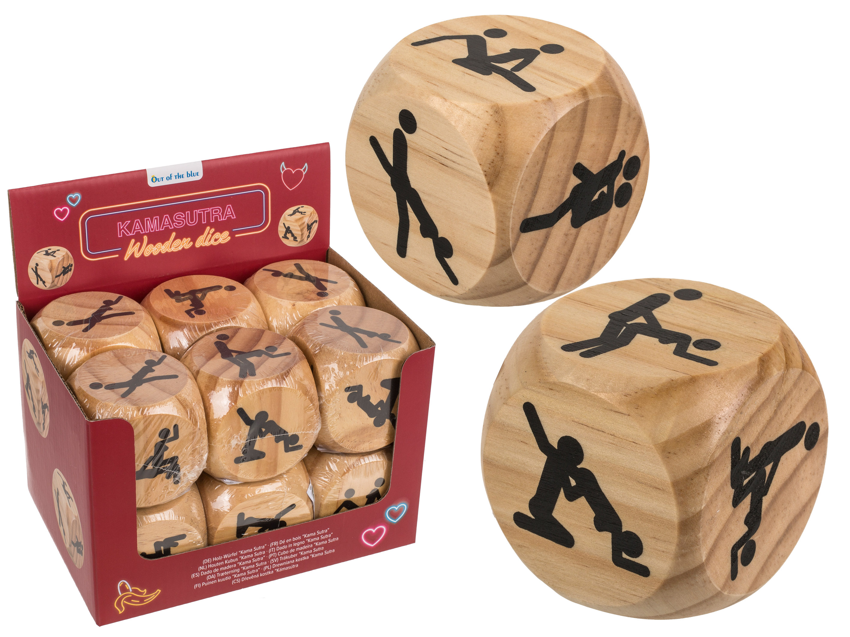 Kamasutra-Holz-Würfel (6x6cm)*