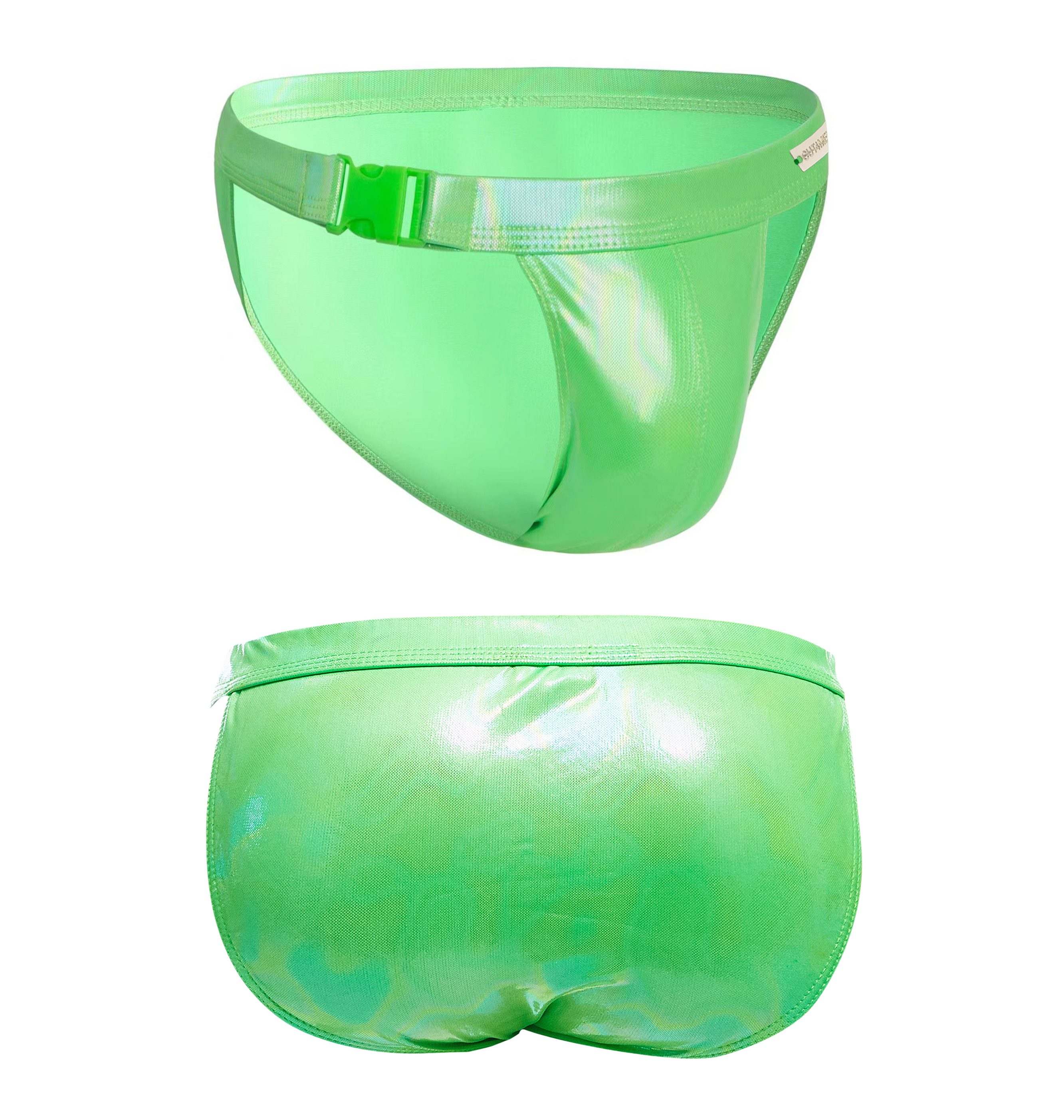 *C4M Emerald Clip Tanga Brief Green XL