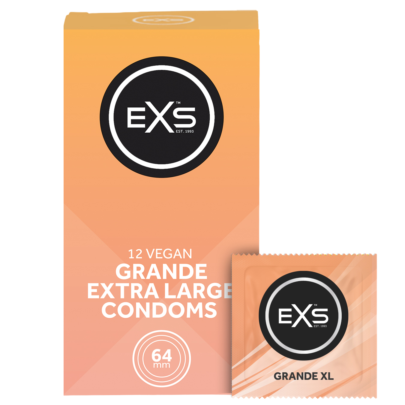 EXS Grande 64mm condoms (12pcs)