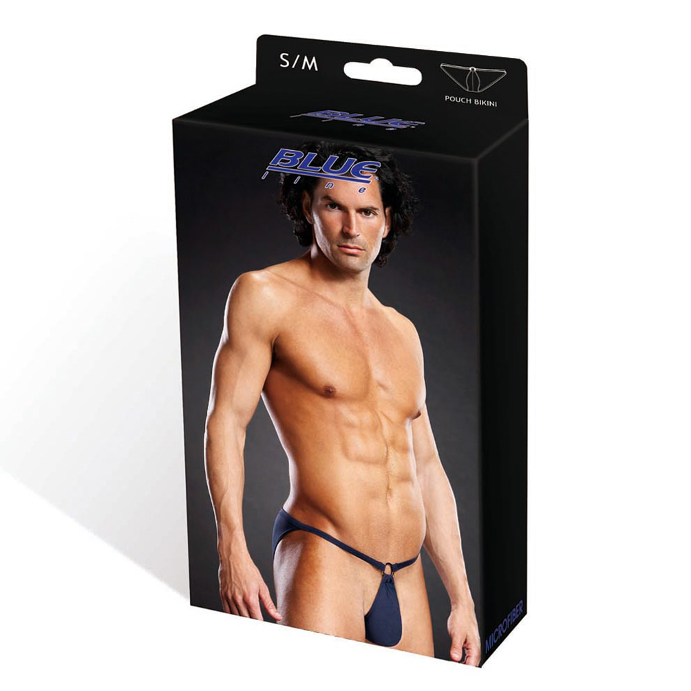 *BLUE LINE Microfiber Pouch Bikini blau S/ M