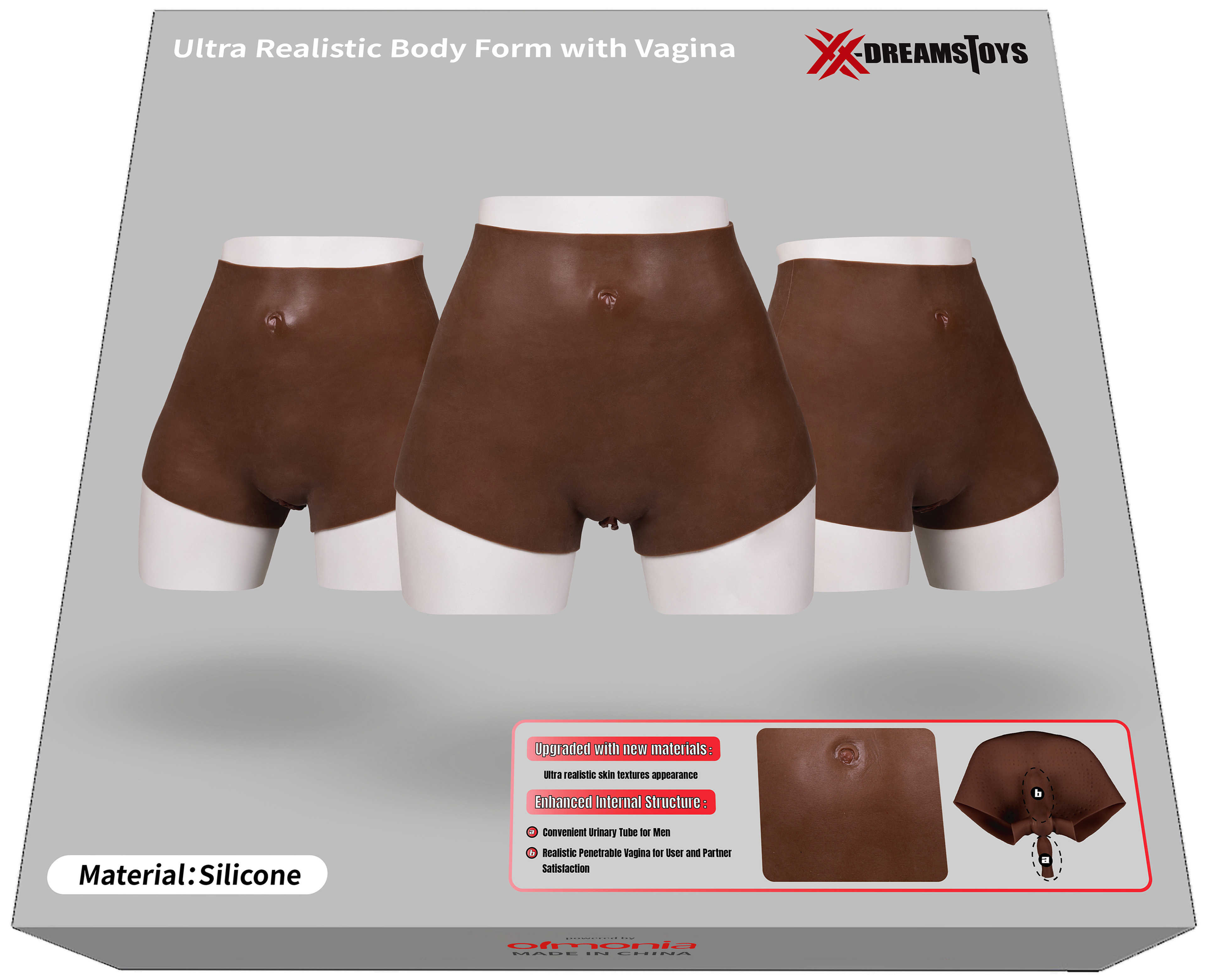XX-DREAMSTOYS Ultra Realistic Vagina Form black Size S*