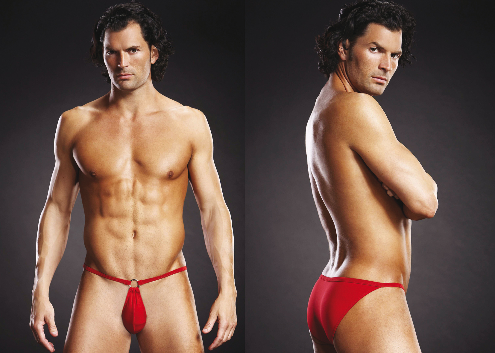 *BLUE LINE Microfiber Pouch Bikini rot S/ M