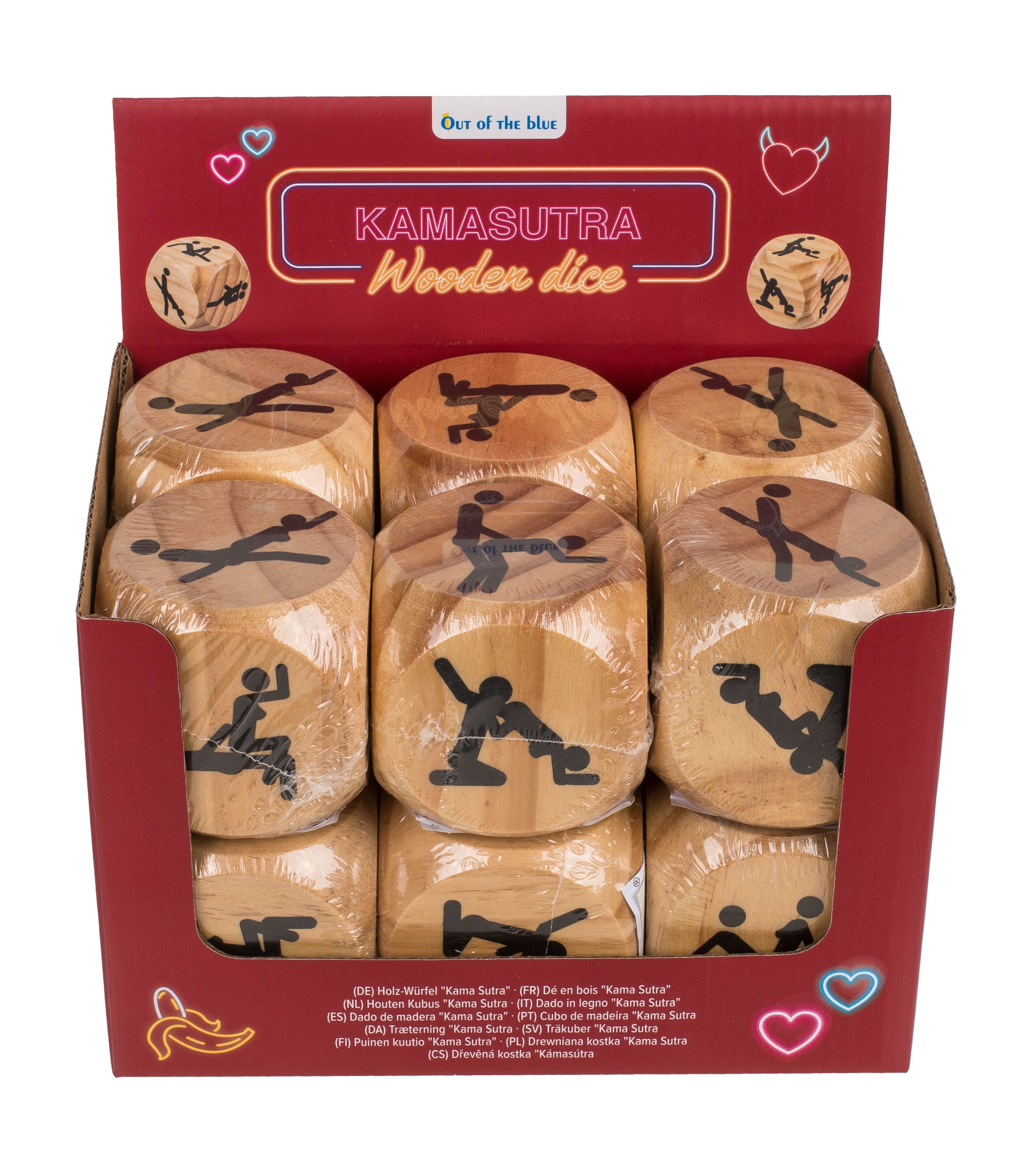 Kamasutra-Holz-Würfel (6x6cm)*