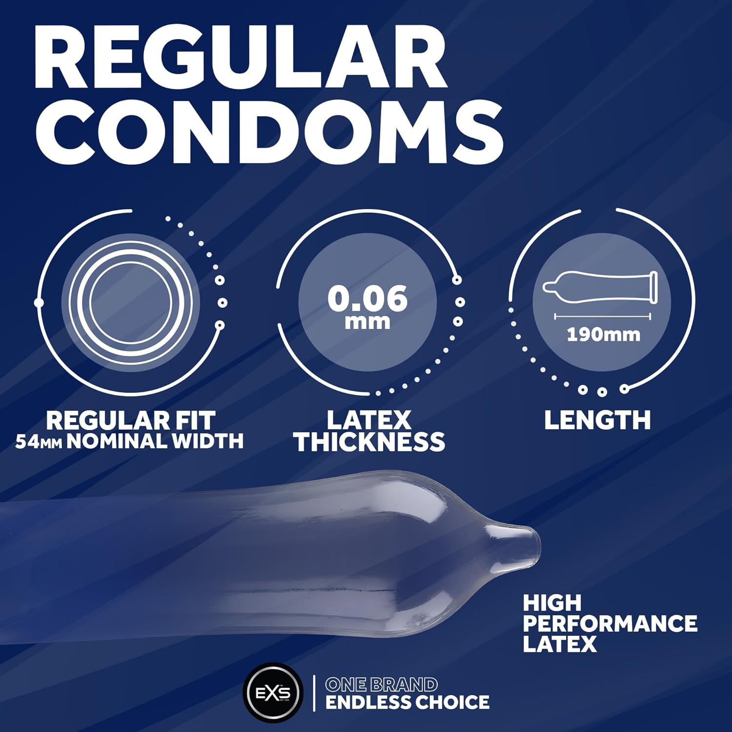 EXS Regular 54mm condoms (12pcs)