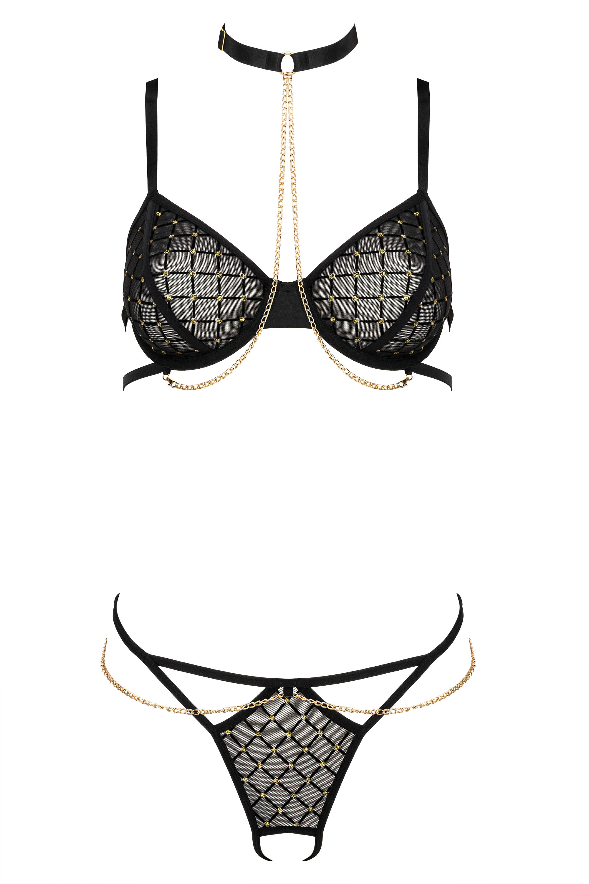 KOTEK 2er-Set TP 101 schwarz-gold L/XL