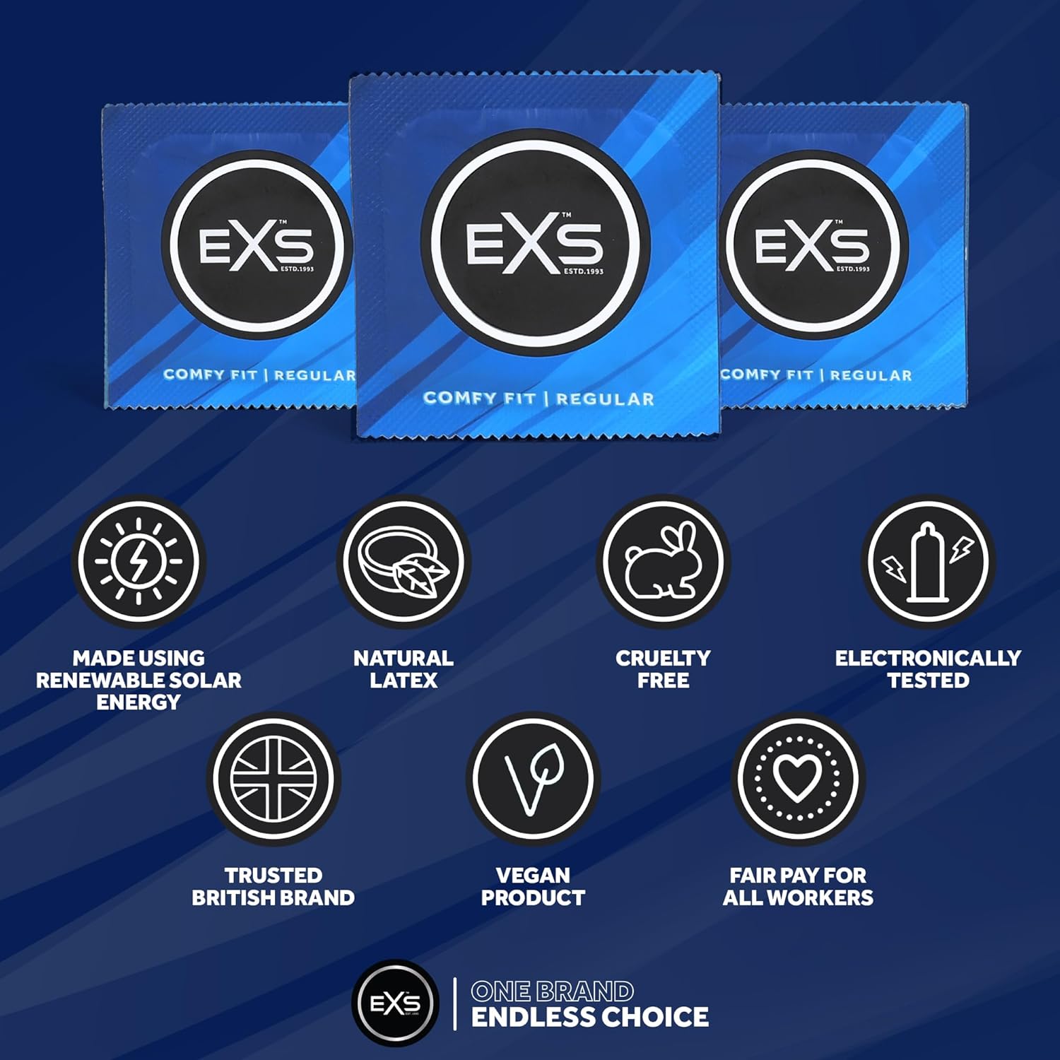 EXS Regular 54mm condoms (100pcs)