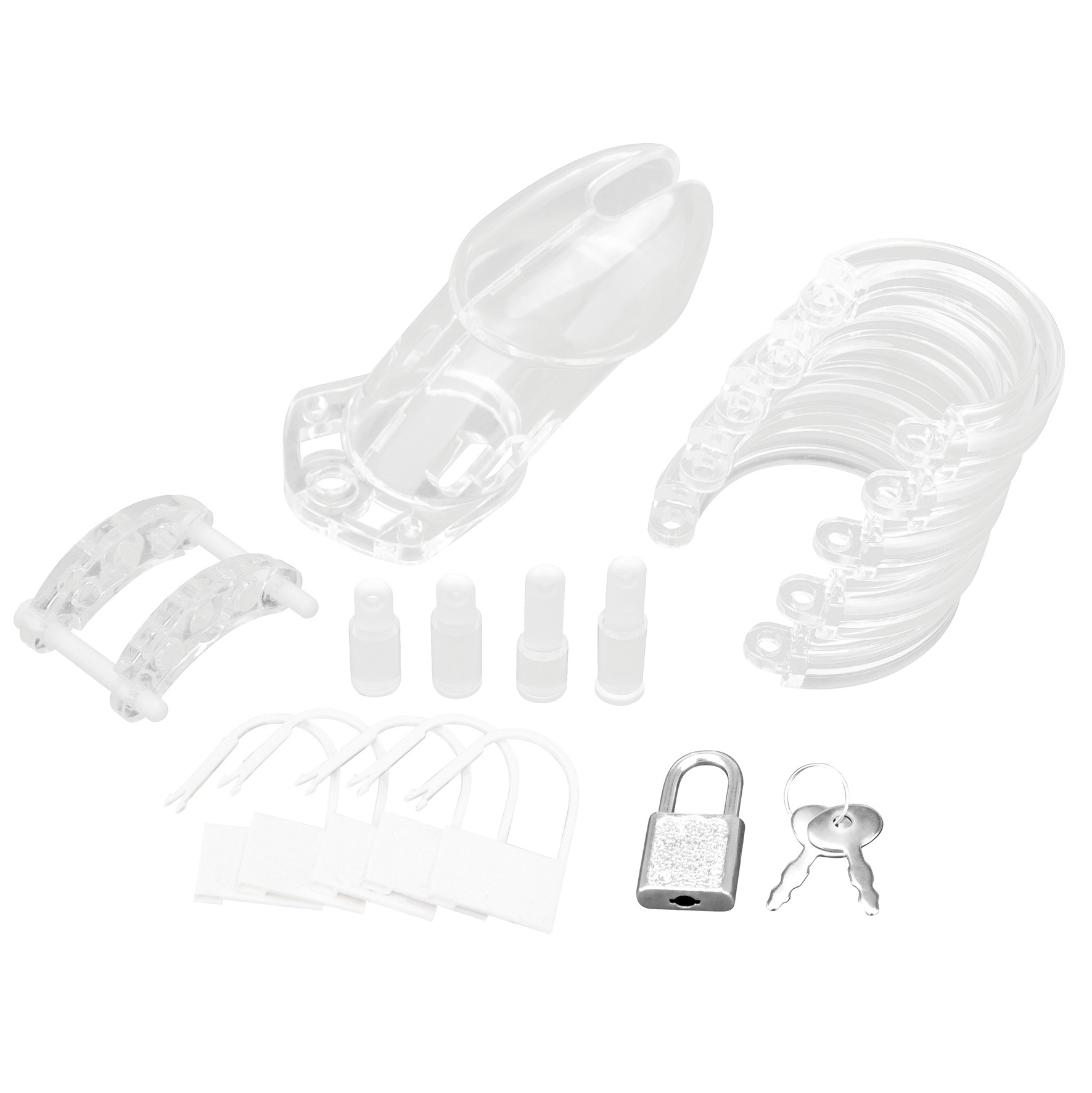 *BLUE LINE C&B GEAR Acrylic See-thru Chastity Cage