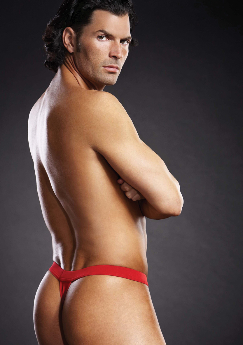 BLUE LINE Performance Microfiber Thong rot S/M*
