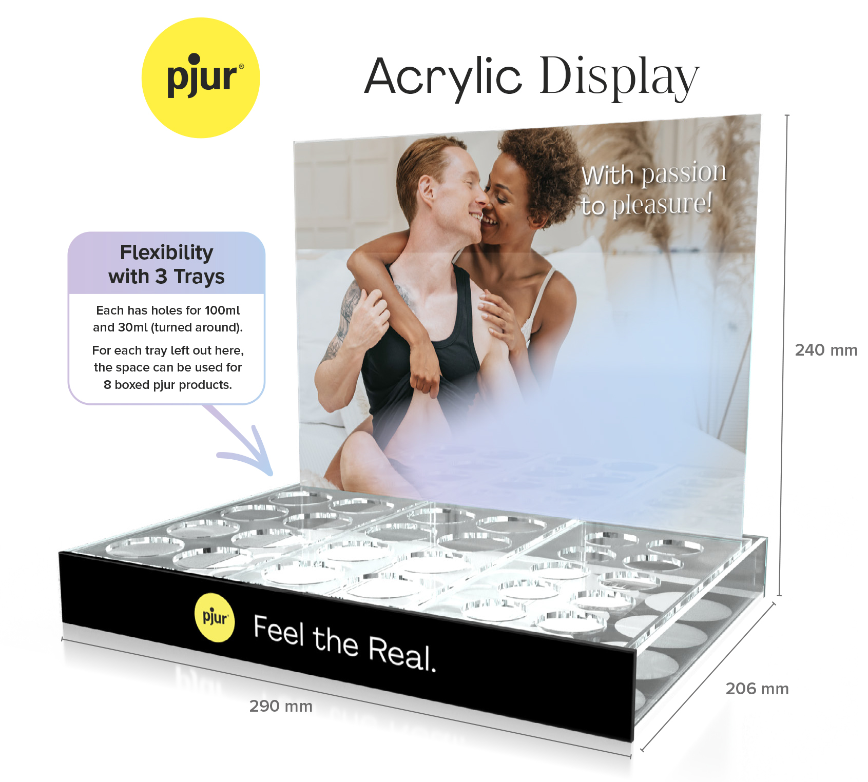 pjur Counterdisplay (Acrylic Display) black