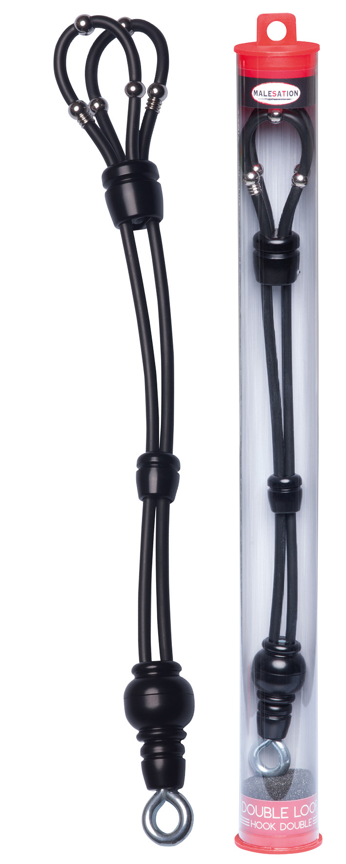*MALESATION Double Loop Hook double schwarz