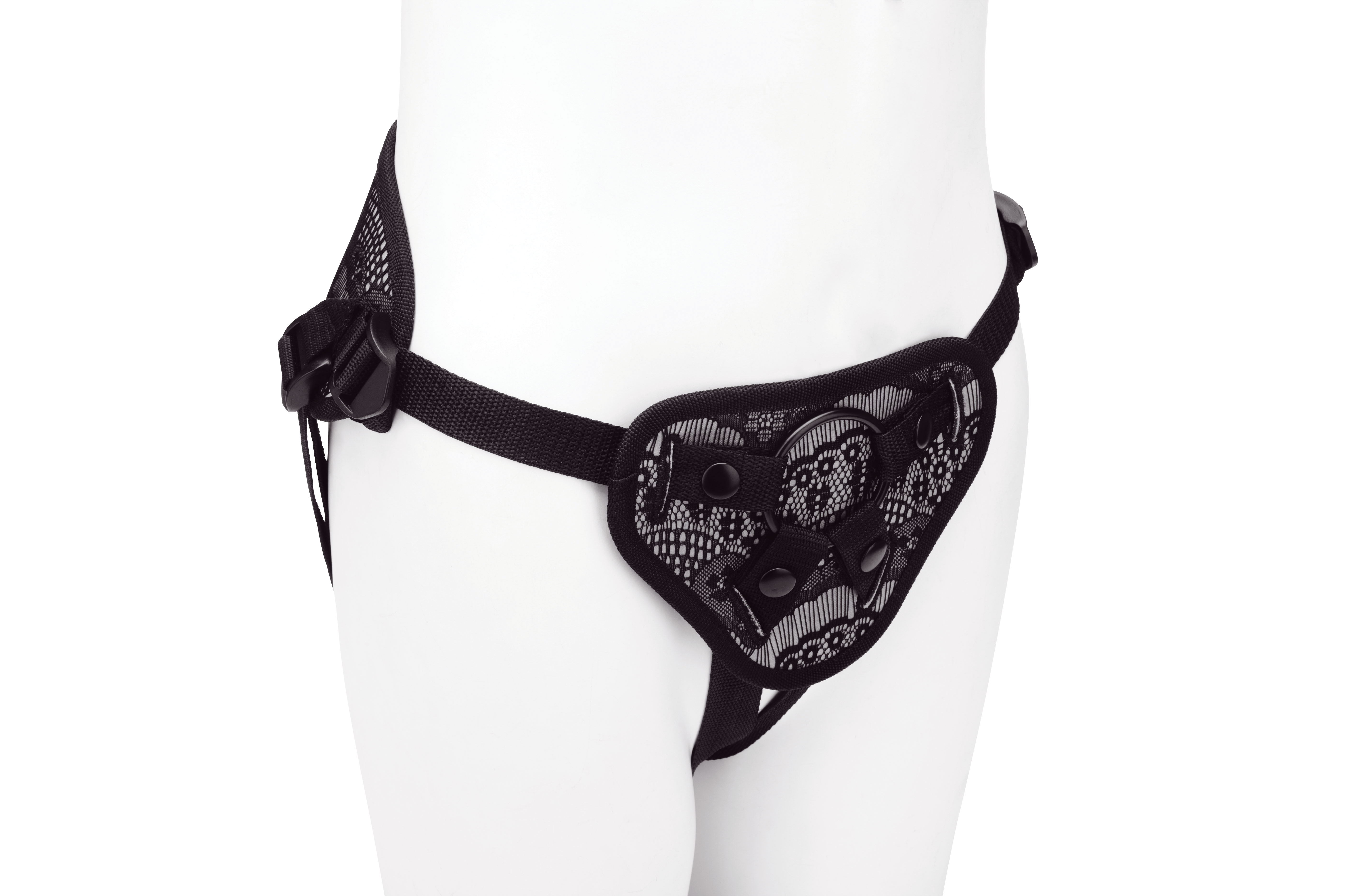 *STEAMY SHADES Corset Back Strap On Harness