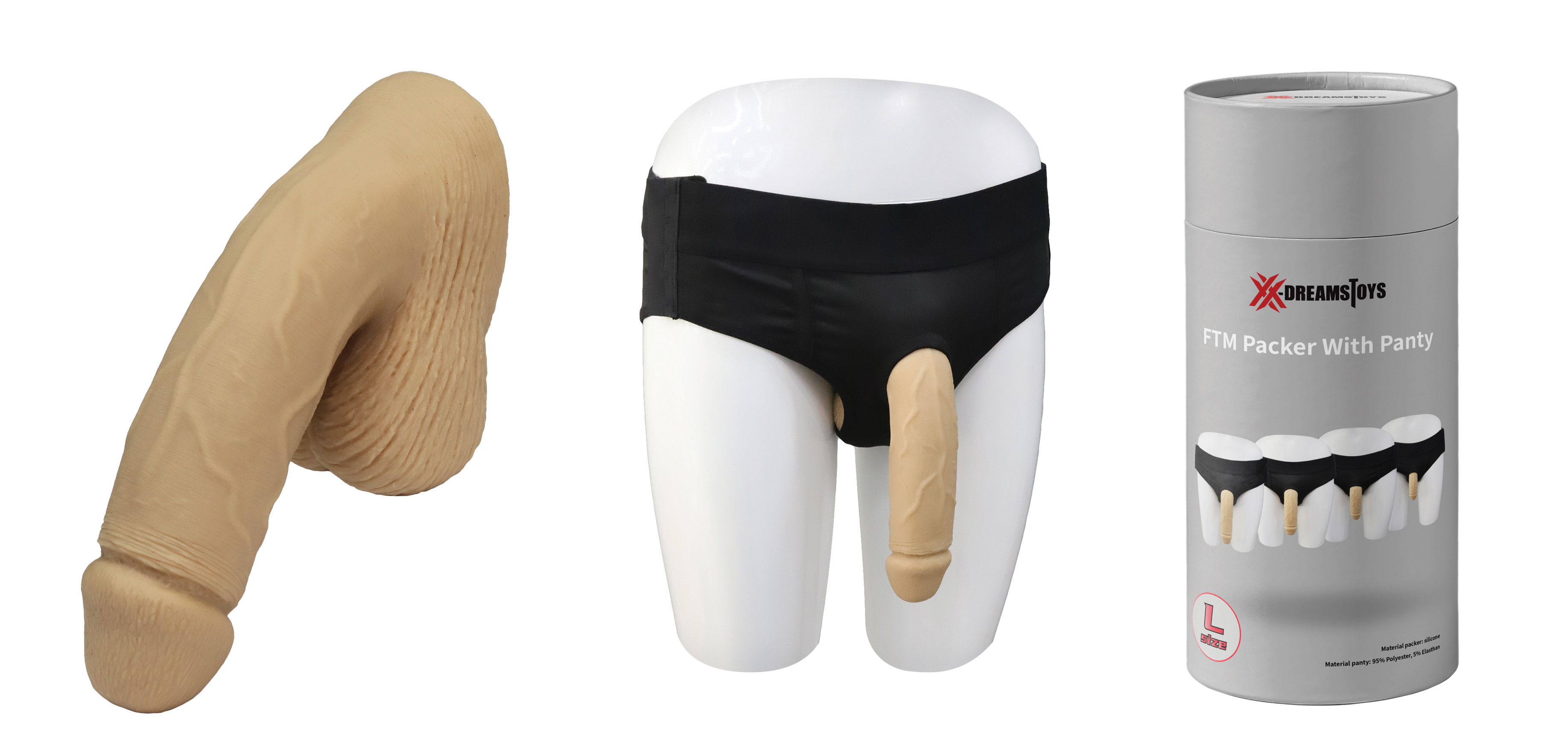 XX-DREAMSTOYS FTM Packer with panty Size L*